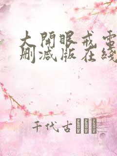 大开眼戒电影无删减版在线