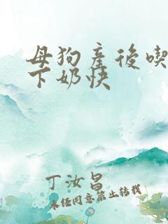 母狗产后吃什么下奶快