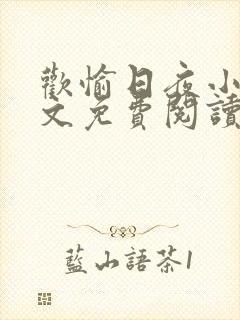 欢愉日夜小说全文免费阅读最新章节