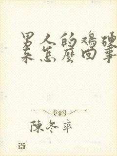 男人的鸡硬不起来怎么回事