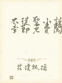 不从圣小说最新章节免费阅读