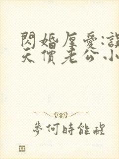 闪婚厚爱:误嫁天价老公小说