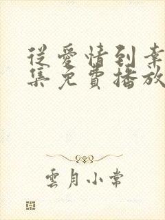 从爱情到幸福全集免费播放在线观看