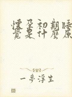 怀孕初期睡不着觉是什么原因造成的