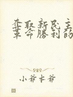 夺取新民主主义革命胜利的指导思想