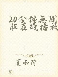 20分钟无删减版在线播放