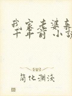 我家老婆来自一千年前 小说