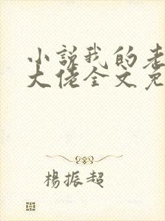 小说我的老公是大佬全文免费阅读