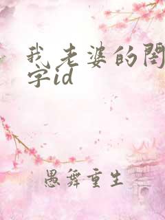我老婆的闺蜜双字id