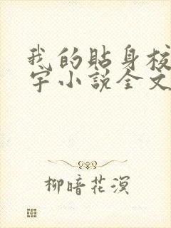 我的贴身校花唐宇小说全文免费阅读无弹窗