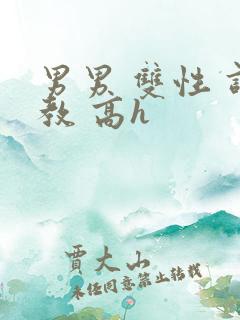 男男 双性 调教 高h