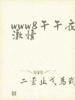 www8午午夜激情