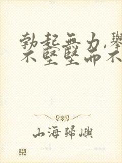 勃起无力,举而不坚坚而不久是什么原因