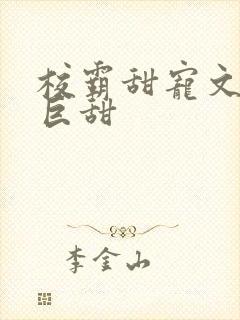 校霸甜宠文推荐巨甜