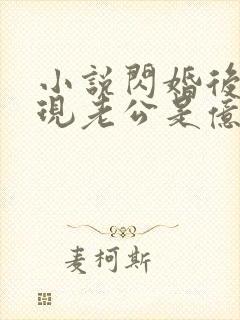 小说闪婚后,发现老公是亿万总裁免费阅读