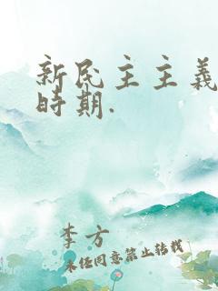 新民主主义革命时期.