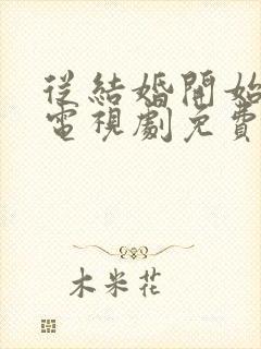 从结婚开始恋爱电视剧免费播放