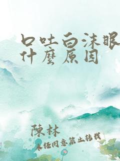 口吐白沫眼向上什么原因