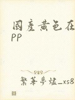 国产黄色在线app