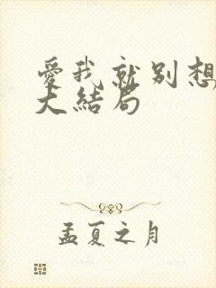 爱我就别想太多大结局
