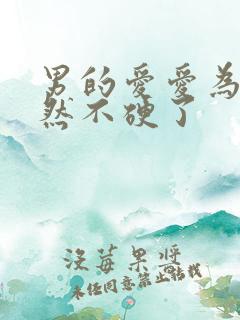 男的爱爱为啥突然不硬了