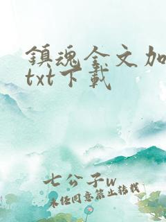 镇魂全文加番外txt下载