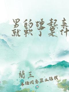 男的硬起来很快就软了是什么问题