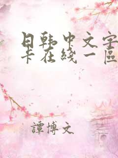 日韩中文字幕不卡在线一区二区