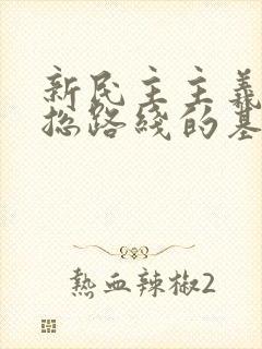 新民主主义革命总路线的基本内容.