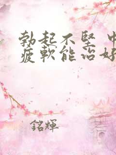 勃起不坚 中途疲软能治好么