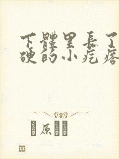 下体里长了个硬硬的小疙瘩