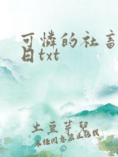 可怜的社畜东度日txt