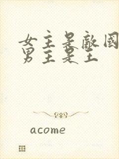 女主是敌国将军男主是王