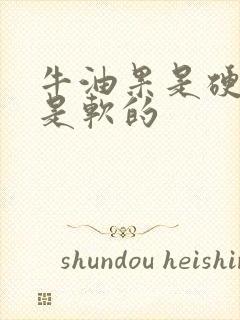 牛油果是硬的还是软的