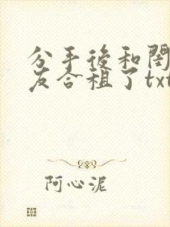 分手后和闺蜜男友合租了txt