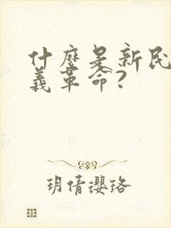 什么是新民主主义革命?