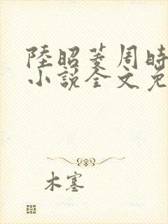 陆昭菱周时阅的小说全文免费阅读