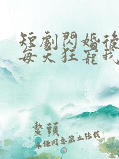 短剧闪婚后大叔每天狂宠我