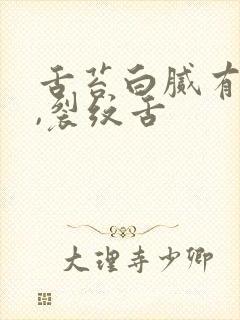 舌苔白腻有齿痕,裂纹舌