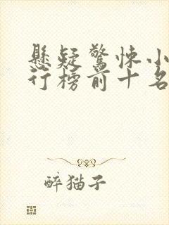 悬疑惊悚小说排行榜前十名