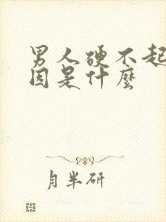 男人硬不起来原因是什么