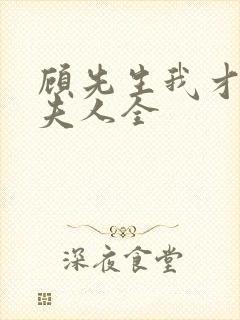 顾先生我才是您夫人全