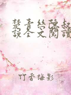 楚青丝陈叔的小说全文阅读