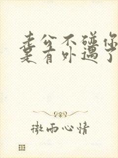 老公不碰你是不是有外遇了