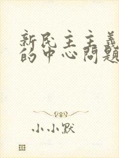 新民主主义革命的中心问题是( )