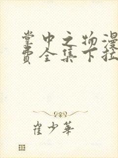 掌中之物漫画免费全集下拉式漫画