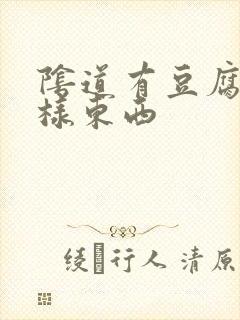 阴道有豆腐渣一样东西