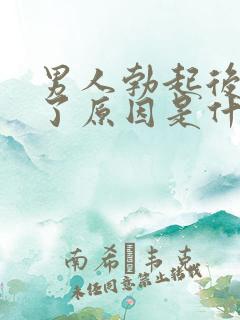 男人勃起后又软了原因是什么