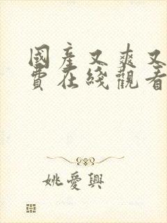 国产又爽又黄免费在线观看