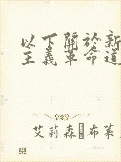 以下关于新民主主义革命道路的阐述正确的是